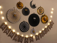 Load image into Gallery viewer, Ramadan Decorations Paper Party Fan DIY Set