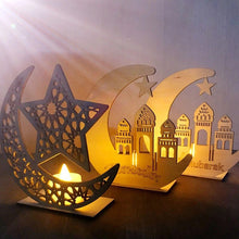 Load image into Gallery viewer, Ramadan Wooden Eid Mubarak Decoration Wooden Plaque (No Light)