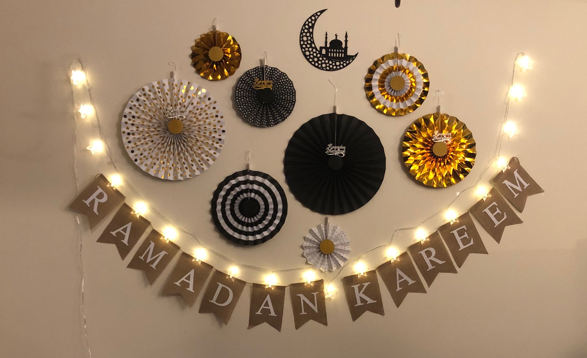 Ramadan Decorations Paper Party Fan DIY Set – PPAARRTTYY®