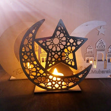 Load image into Gallery viewer, Ramadan Wooden Eid Mubarak Decoration Wooden Plaque (No Light)